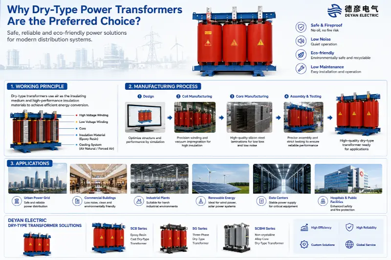 Hvorfor er Dry-Type Power Transformers blevet den nye favorit i moderne strømdistributionssystemer?