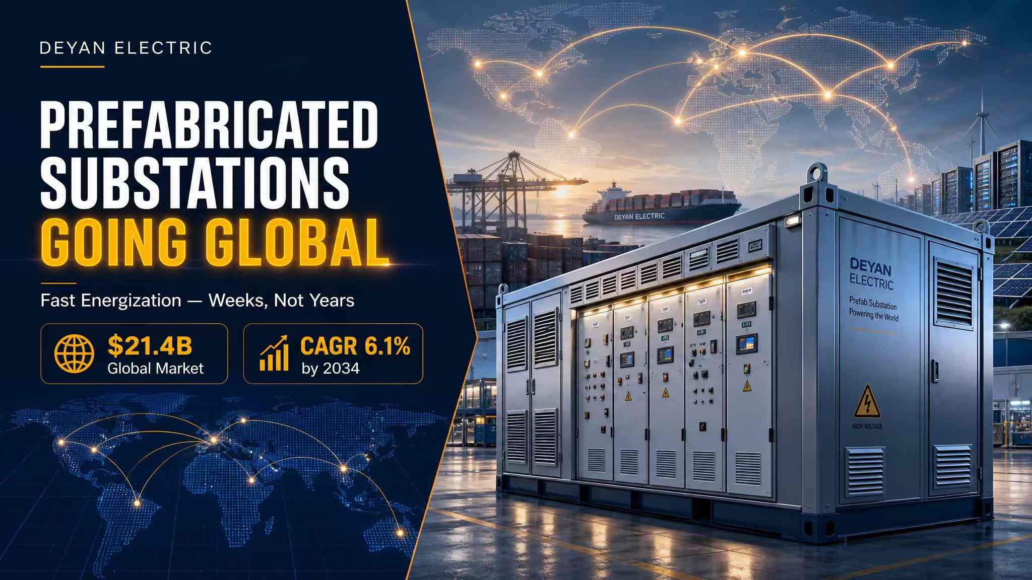 Præfabrikerede understationer bliver globalt: Hvorfor oversøiske EPC-entreprenører og AI-datacentre ræser efter at afgive ordrer