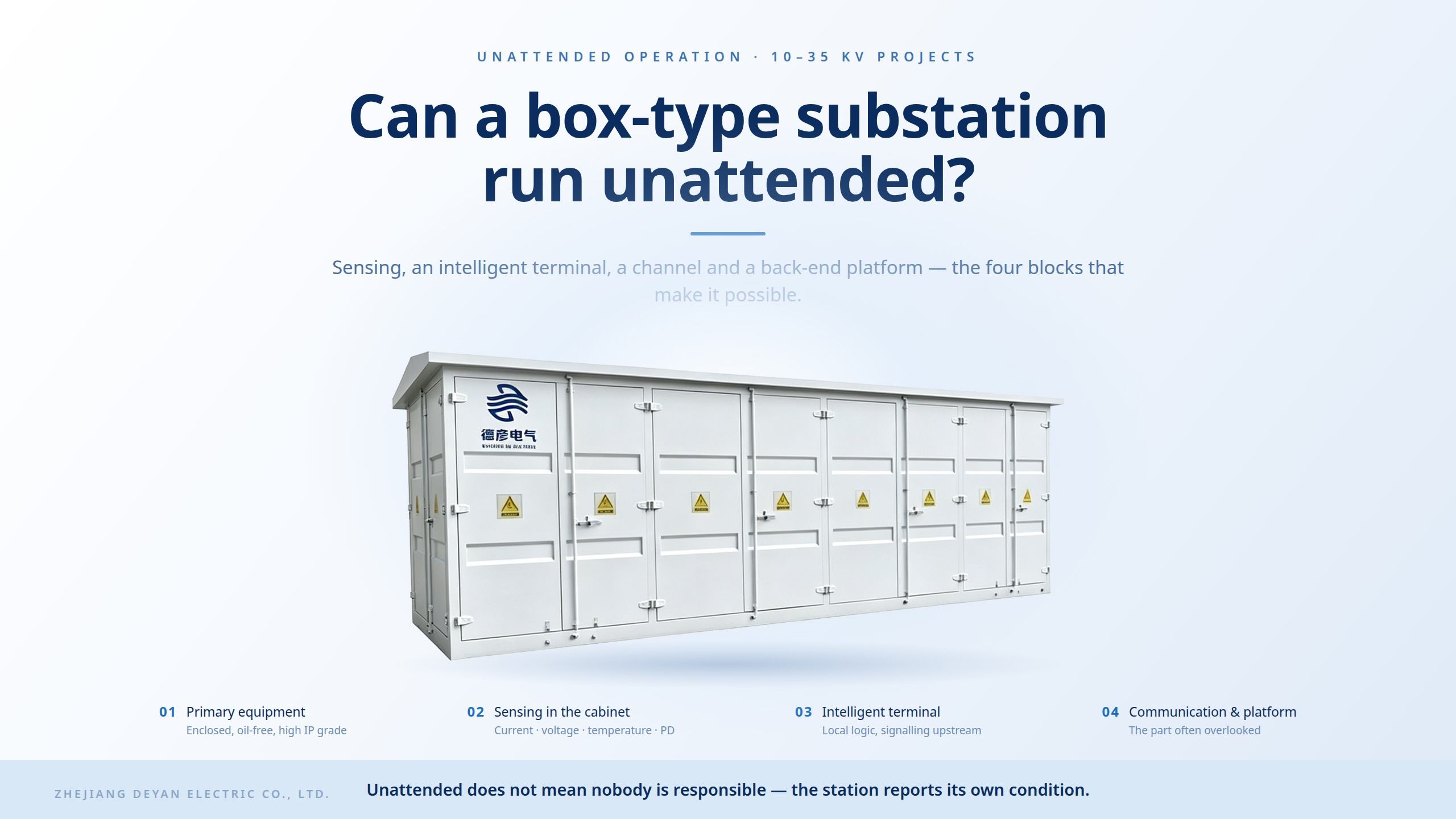 Kan en boks-type understation køre uden opsyn?